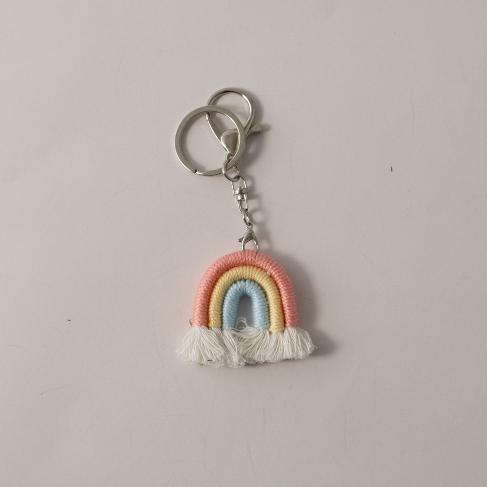 Keychain Macrame Rainbow